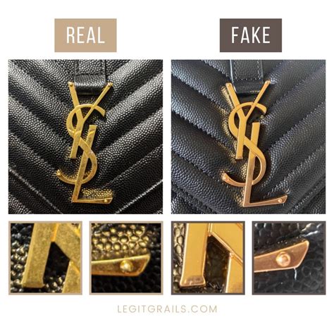 how to tell if yves saint laurent is real|saint laurent purse counterfeit.